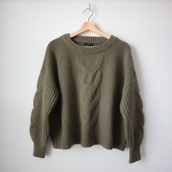 J.Crew Cable Knit Wool Blend Sweater | S - Picture 1 of 5